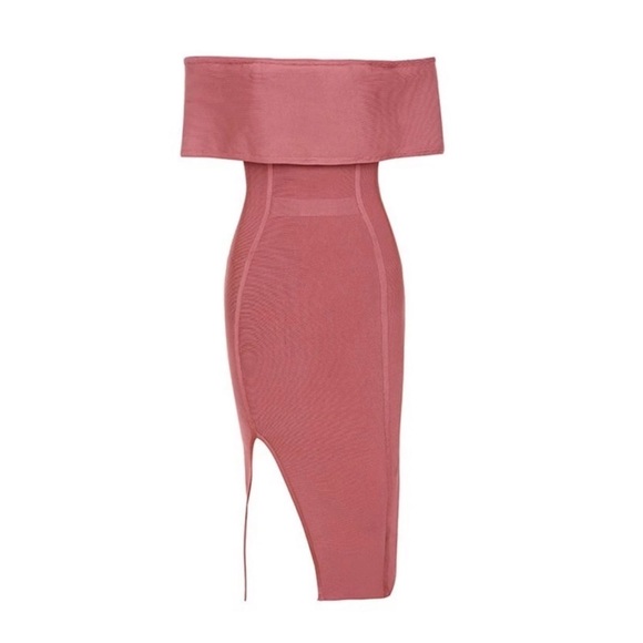 🌞 Danya Gorgeous Off The Shoulder Bandage Dress - Picture 2 of 5